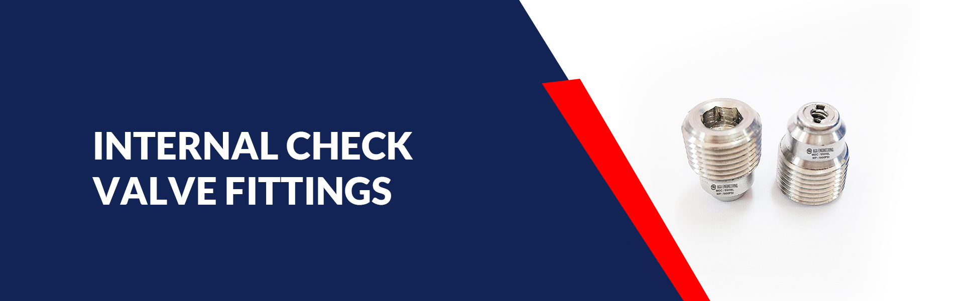 Internal Check Valve Fittings